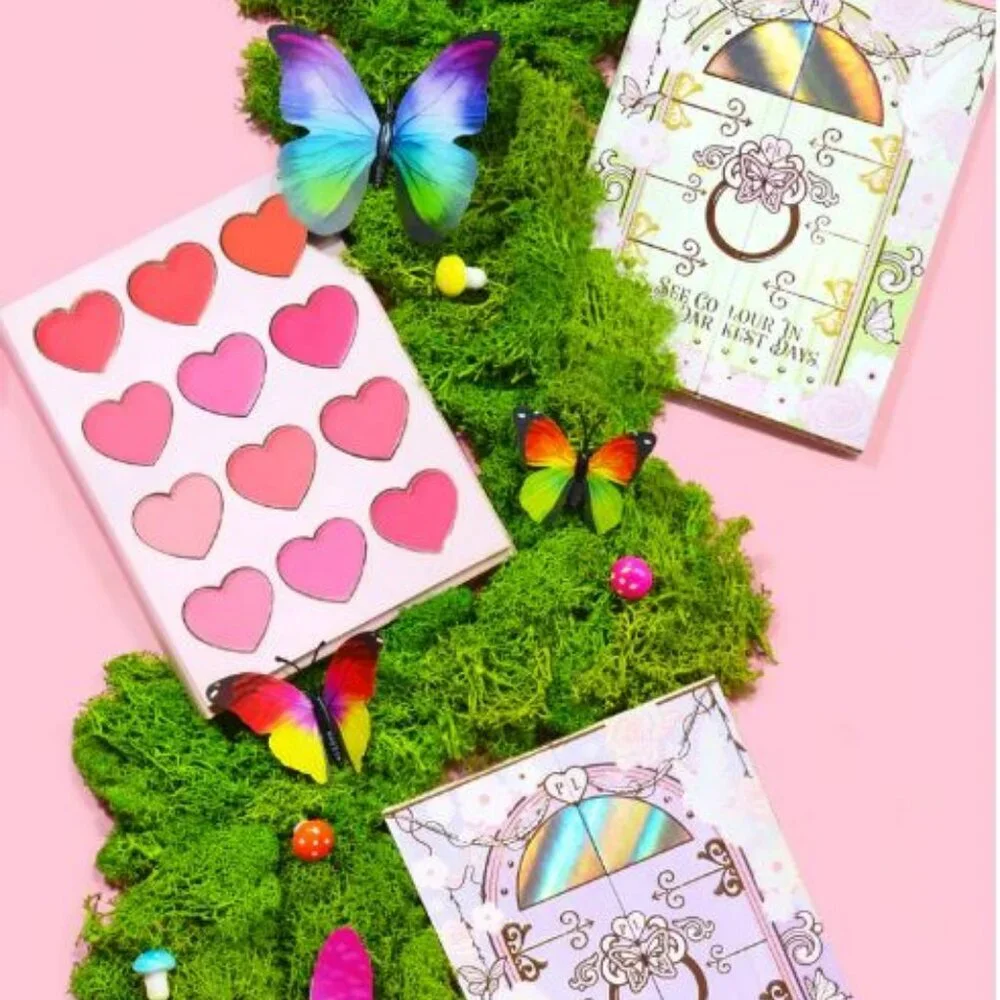 P.Louise See Colour In Your Darkest Days Blusher Palette - Secret Garden NIB